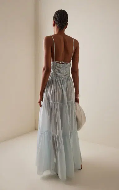 Moré Noir Maeve Cotton-Silk Voile Dress | Thumbnail 4 Moré Noir Maeve Cotton-Silk Voile Dress | Thumbnail 4