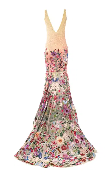 LA FUORI Botanical Symphony Embroidered Tulle Gown | Thumbnail 6 LA FUORI Botanical Symphony Embroidered Tulle Gown | Thumbnail 6