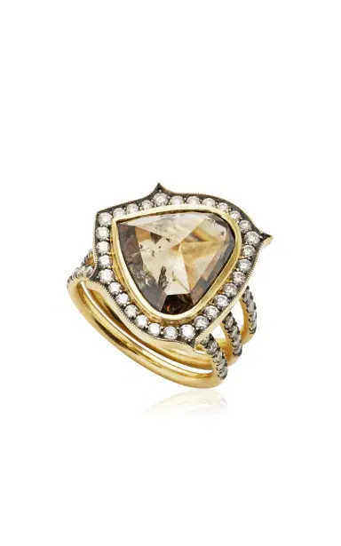 Sylva & Cie Triple Shank Champgne Diamond Ring | Thumbnail 3 Sylva & Cie Triple Shank Champgne Diamond Ring | Thumbnail 3