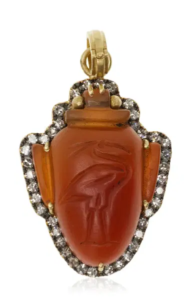 Sylva & Cie Ibis Ancient Egyptian Heart Amulet Pendant | Thumbnail 1 Sylva & Cie Ibis Ancient Egyptian Heart Amulet Pendant | Thumbnail 1