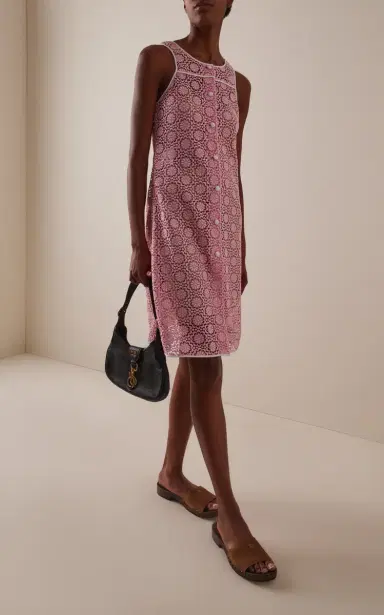 Miu Miu Macramé Midi Dress | Thumbnail 2 Miu Miu Macramé Midi Dress | Thumbnail 2