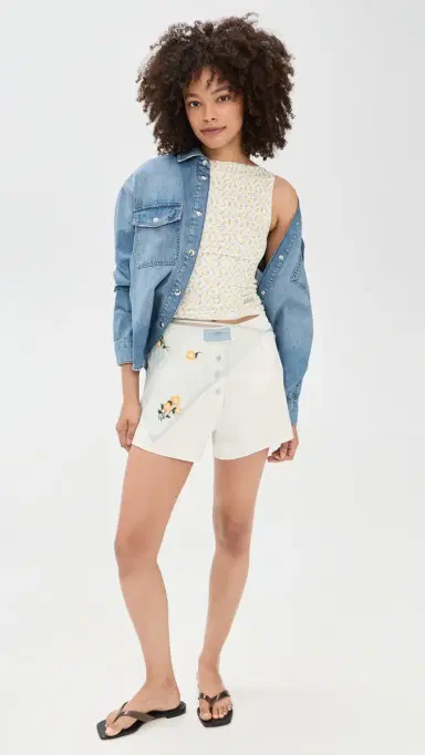 House of Sunny Double Layer Buttercup Mesh Top Butter | Thumbnail 5 House of Sunny Double Layer Buttercup Mesh Top Butter | Thumbnail 5