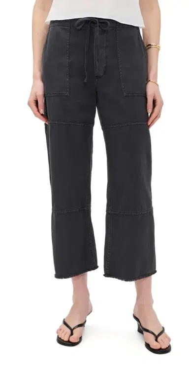 RE/DONE Beach Pants Washed Black | Thumbnail 1 RE/DONE Beach Pants Washed Black | Thumbnail 1