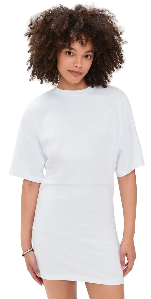 upima Curve Mini Dress White upima Curve Mini Dress White