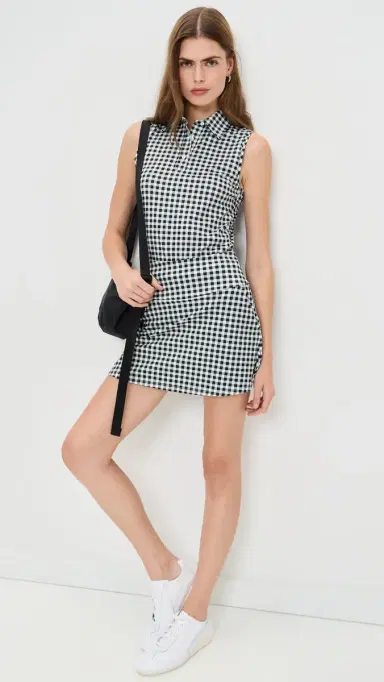 Rhone Course To Court port kort Black Gingham | Thumbnail 5 Rhone Course To Court port kort Black Gingham | Thumbnail 5