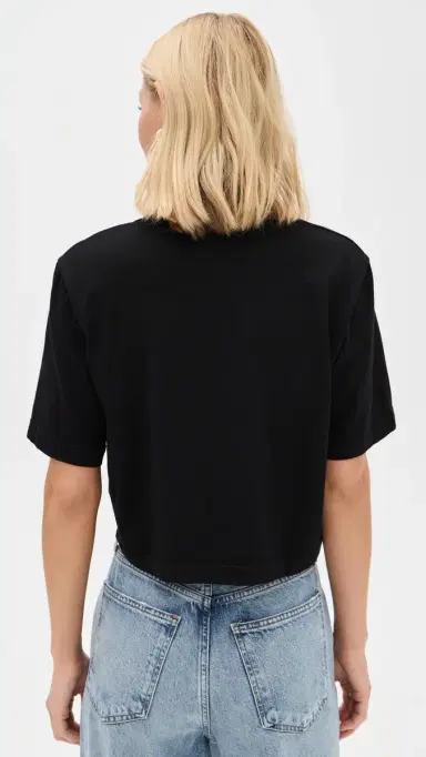 Cotton Citizen The Tokyo Crop Tee Jet Black | Thumbnail 3 Cotton Citizen The Tokyo Crop Tee Jet Black | Thumbnail 3