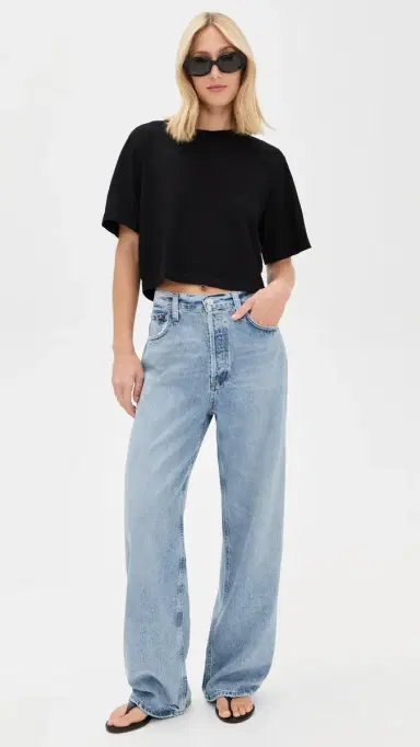 Cotton Citizen The Tokyo Crop Tee Jet Black | Thumbnail 5 Cotton Citizen The Tokyo Crop Tee Jet Black | Thumbnail 5