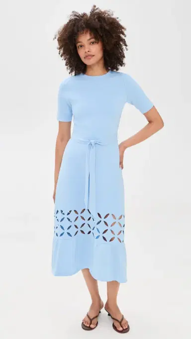 Shoshanna Pendelton Dress ky Blue | Thumbnail 2 Shoshanna Pendelton Dress ky Blue | Thumbnail 2