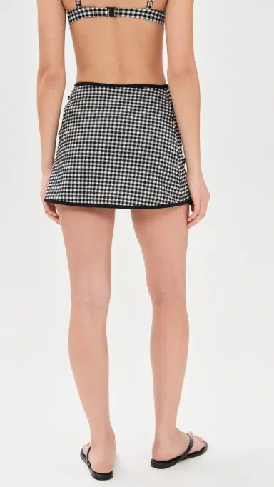 Onia Mini Wrap Skirt Black/White | Thumbnail 3 Onia Mini Wrap Skirt Black/White | Thumbnail 3