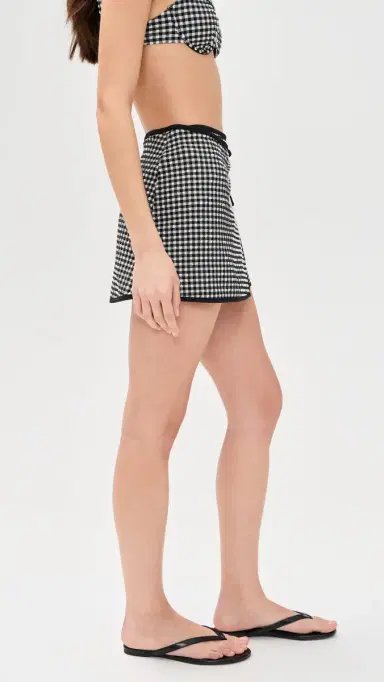 Onia Mini Wrap Skirt Black/White | Thumbnail 4 Onia Mini Wrap Skirt Black/White | Thumbnail 4