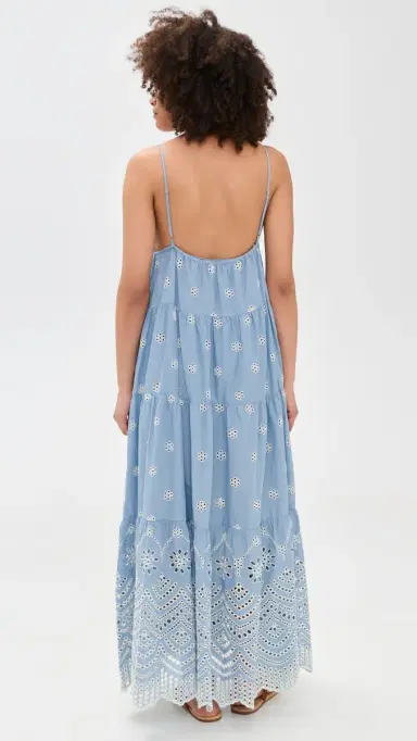 MISA ouka Dress Periwinkle Scallop | Thumbnail 3 MISA ouka Dress Periwinkle Scallop | Thumbnail 3