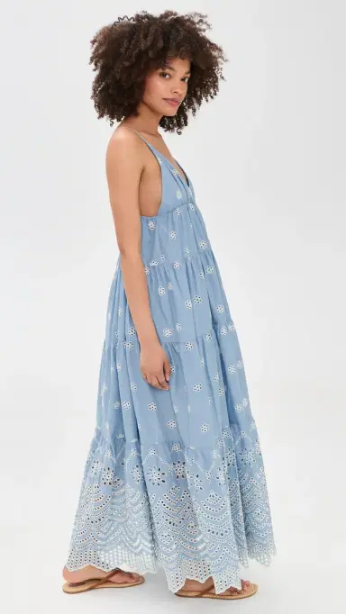 MISA ouka Dress Periwinkle Scallop | Thumbnail 4 MISA ouka Dress Periwinkle Scallop | Thumbnail 4