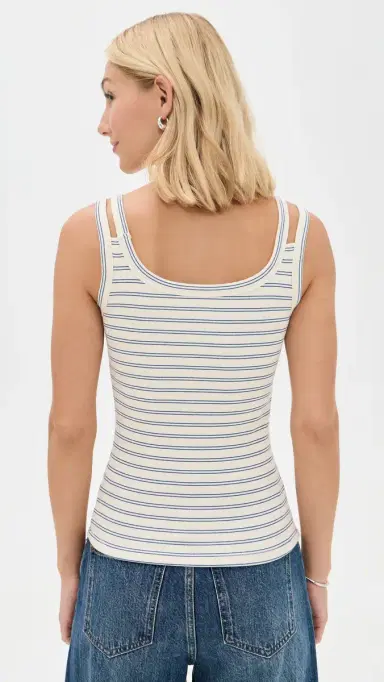 ASKK NY Double Tank Double Stripe Blue | Thumbnail 3 ASKK NY Double Tank Double Stripe Blue | Thumbnail 3