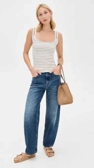 ASKK NY Double Tank Double Stripe Blue | Thumbnail 5 ASKK NY Double Tank Double Stripe Blue | Thumbnail 5