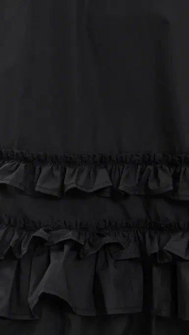 Ganni U Neck Mini Dress Black | Thumbnail 6 Ganni U Neck Mini Dress Black | Thumbnail 6