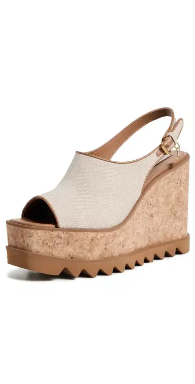 Stella McCartney Sneakelyse Slingback Sandals Ecru | Thumbnail 1 Stella McCartney Sneakelyse Slingback Sandals Ecru | Thumbnail 1