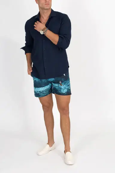Orlebar Brown Bulldog Deep Sea Mid-Length Swim Shorts | Thumbnail 2 Orlebar Brown Bulldog Deep Sea Mid-Length Swim Shorts | Thumbnail 2