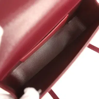 Chanel Chanel Mini Preppy Coco Clutch with Straps Dark Burgundy Shiny Caviar Brushed Gold Hardware | Thumbnail 8 Chanel Chanel Mini Preppy Coco Clutch with Straps Dark Burgundy Shiny Caviar Brushed Gold Hardware | Thumbnail 8