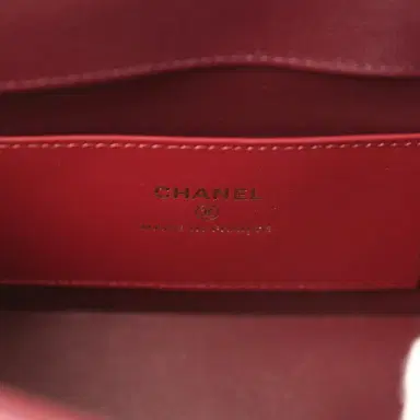 Chanel Chanel Mini Preppy Coco Clutch with Straps Dark Burgundy Shiny Caviar Brushed Gold Hardware | Thumbnail 9 Chanel Chanel Mini Preppy Coco Clutch with Straps Dark Burgundy Shiny Caviar Brushed Gold Hardware | Thumbnail 9