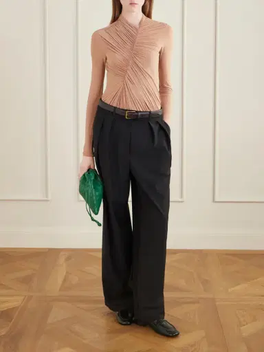 Stella McCartney Draped Crepe-jersey Bodysuit | Thumbnail 2 Stella McCartney Draped Crepe-jersey Bodysuit | Thumbnail 2