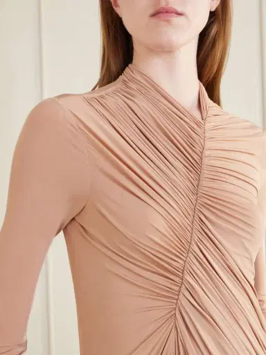 Stella McCartney Draped Crepe-jersey Bodysuit | Thumbnail 5 Stella McCartney Draped Crepe-jersey Bodysuit | Thumbnail 5