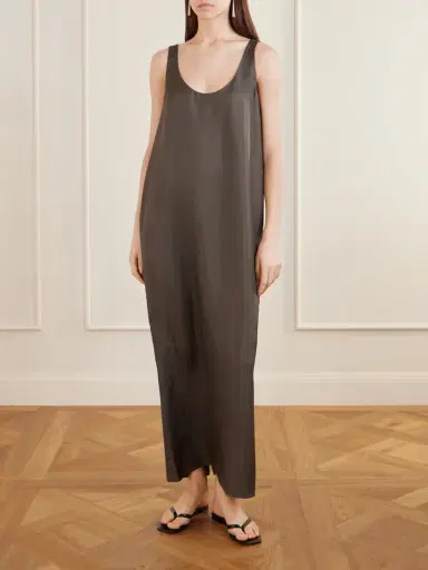 RÓHE Silk-satin Midi Dress | Thumbnail 3 RÓHE Silk-satin Midi Dress | Thumbnail 3