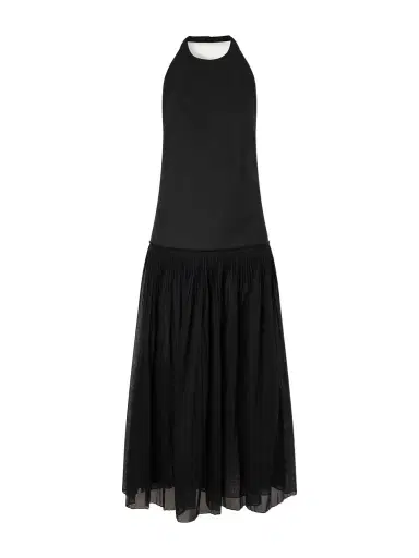 RÓHE Pleated Halter Maxi Dress | Thumbnail 1 RÓHE Pleated Halter Maxi Dress | Thumbnail 1
