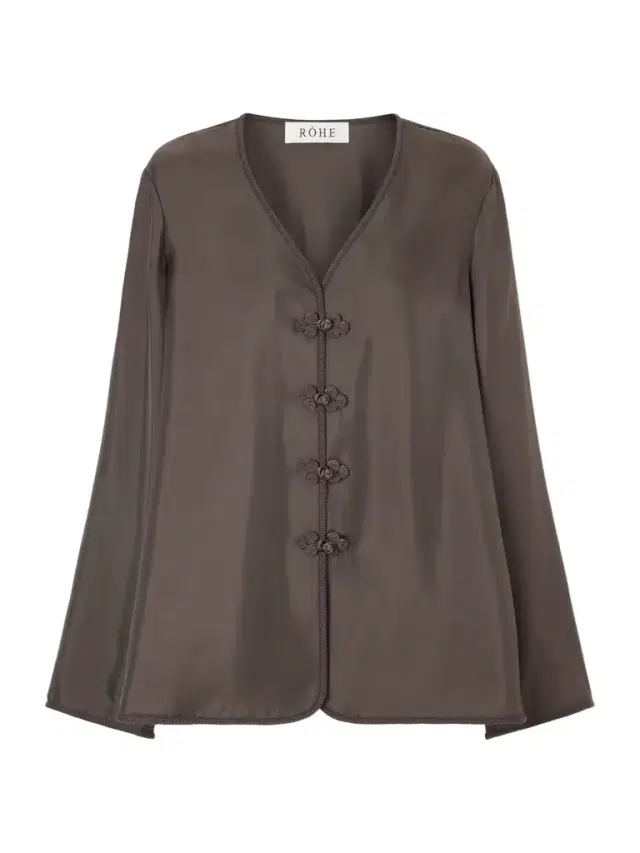 Mandarin Silk-satin Top Mandarin Silk-satin Top