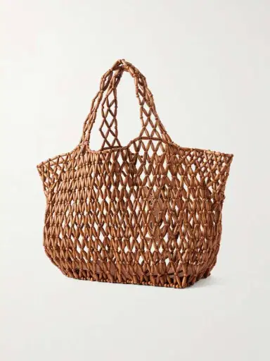 Saint Laurent Icare Beaded Wood Tote | Thumbnail 4 Saint Laurent Icare Beaded Wood Tote | Thumbnail 4