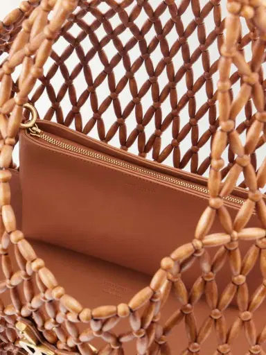 Saint Laurent Icare Beaded Wood Tote | Thumbnail 6 Saint Laurent Icare Beaded Wood Tote | Thumbnail 6