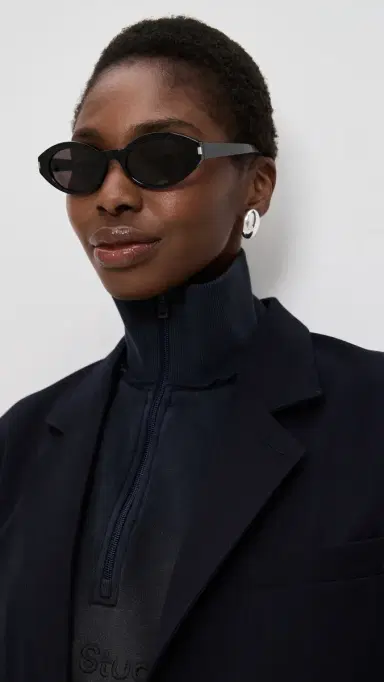 Saint Laurent SL 567 Plump Sunglasses Black-Black-Black One Size | Thumbnail 3 Saint Laurent SL 567 Plump Sunglasses Black-Black-Black One Size | Thumbnail 3