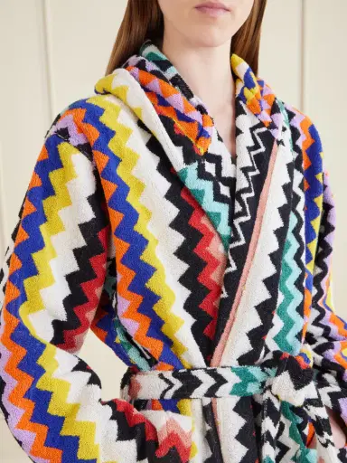 Missoni Home Hooded Striped Cotton-terry Robe | Thumbnail 4 Missoni Home Hooded Striped Cotton-terry Robe | Thumbnail 4