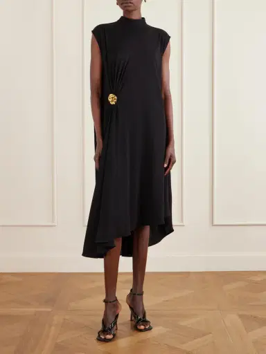 Bottega Veneta Embellished Jersey Midi Dress | Thumbnail 2 Bottega Veneta Embellished Jersey Midi Dress | Thumbnail 2