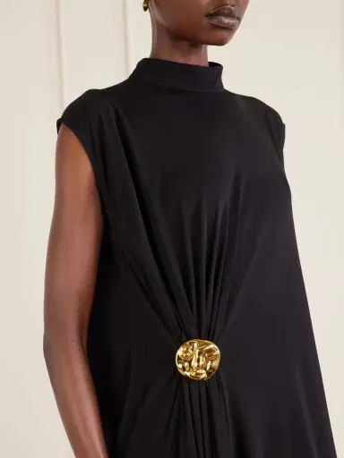 Bottega Veneta Embellished Jersey Midi Dress | Thumbnail 4 Bottega Veneta Embellished Jersey Midi Dress | Thumbnail 4