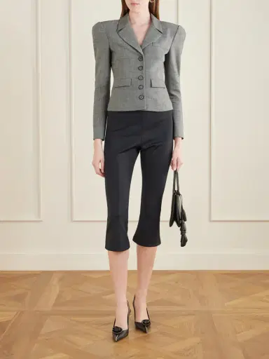 Magda Butrym Cropped Wool-blend Blazer | Thumbnail 2 Magda Butrym Cropped Wool-blend Blazer | Thumbnail 2