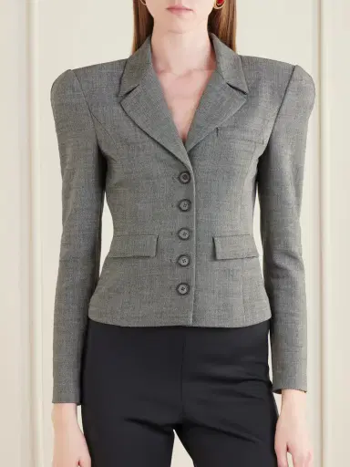 Magda Butrym Cropped Wool-blend Blazer | Thumbnail 3 Magda Butrym Cropped Wool-blend Blazer | Thumbnail 3