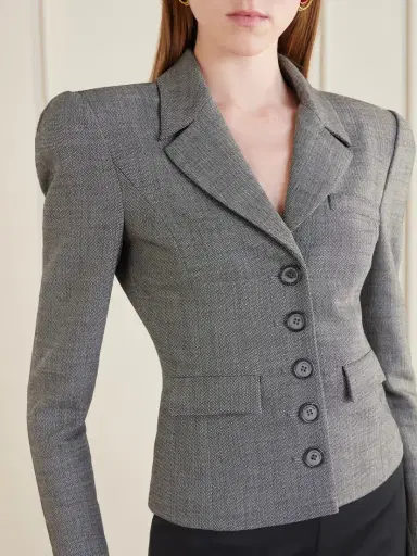 Magda Butrym Cropped Wool-blend Blazer | Thumbnail 5 Magda Butrym Cropped Wool-blend Blazer | Thumbnail 5
