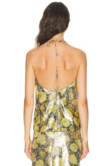 Valentino Lurex Apres L'Hiver Poppies Top | Thumbnail 3 Valentino Lurex Apres L'Hiver Poppies Top | Thumbnail 3