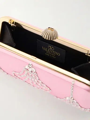 Valentino Garavani Carry Secrets Embellished Satin Clutch | Thumbnail 6 Valentino Garavani Carry Secrets Embellished Satin Clutch | Thumbnail 6