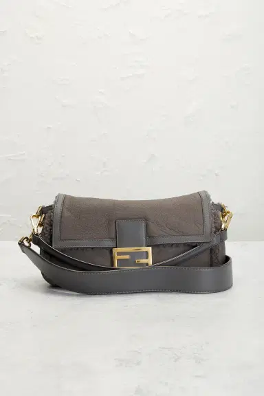 Fendi Shearling Baguette Shoulder Bag | Thumbnail 2 Fendi Shearling Baguette Shoulder Bag | Thumbnail 2