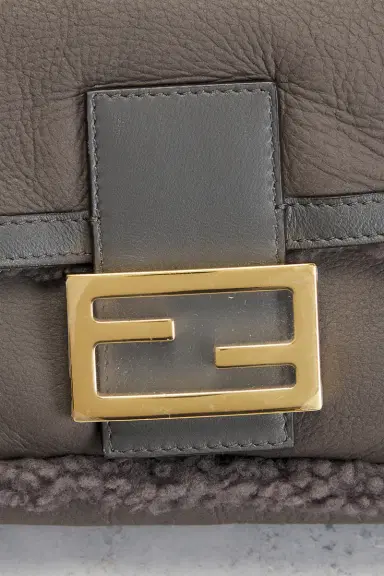 Fendi Shearling Baguette Shoulder Bag | Thumbnail 6 Fendi Shearling Baguette Shoulder Bag | Thumbnail 6