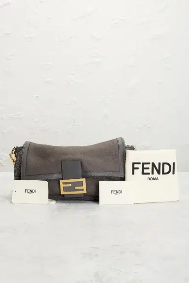 Fendi Shearling Baguette Shoulder Bag | Thumbnail 9 Fendi Shearling Baguette Shoulder Bag | Thumbnail 9
