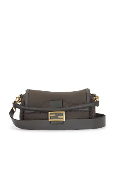 Fendi Shearling Baguette Shoulder Bag | Thumbnail 1 Fendi Shearling Baguette Shoulder Bag | Thumbnail 1