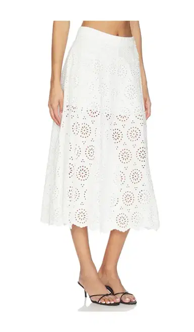 FRAME The Deco Eyelet Skirt | Thumbnail 8 FRAME The Deco Eyelet Skirt | Thumbnail 8