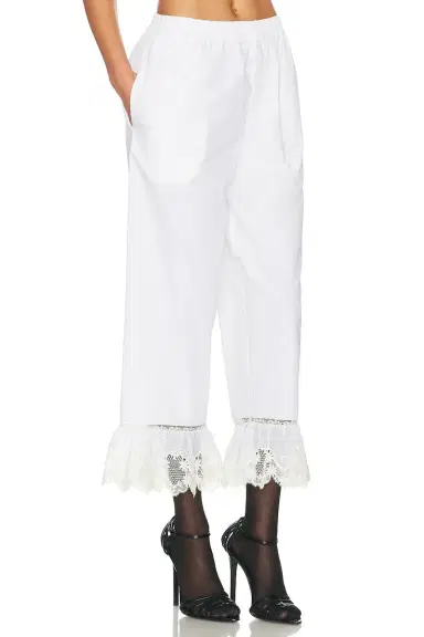 Saint Laurent Cropped Straight Leg Pant | Thumbnail 2 Saint Laurent Cropped Straight Leg Pant | Thumbnail 2