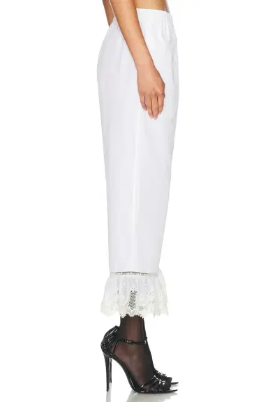 Saint Laurent Cropped Straight Leg Pant | Thumbnail 3 Saint Laurent Cropped Straight Leg Pant | Thumbnail 3