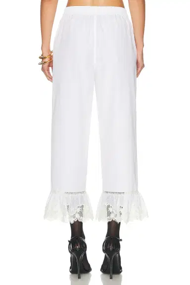Saint Laurent Cropped Straight Leg Pant | Thumbnail 4 Saint Laurent Cropped Straight Leg Pant | Thumbnail 4