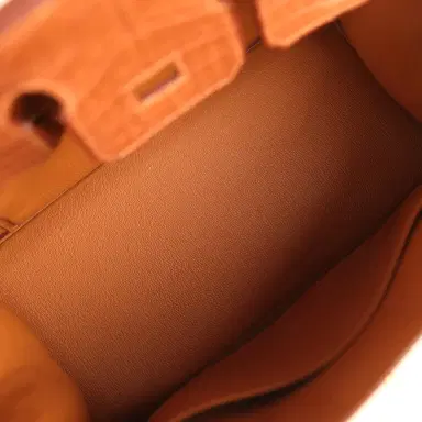 HERMÈS Hermes Birkin 25 Gold Matte Alligator Gold Hardware | Thumbnail 8 HERMÈS Hermes Birkin 25 Gold Matte Alligator Gold Hardware | Thumbnail 8