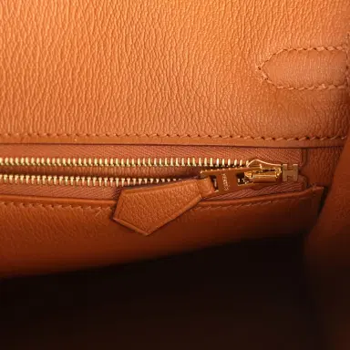 HERMÈS Hermes Birkin 25 Gold Matte Alligator Gold Hardware | Thumbnail 9 HERMÈS Hermes Birkin 25 Gold Matte Alligator Gold Hardware | Thumbnail 9