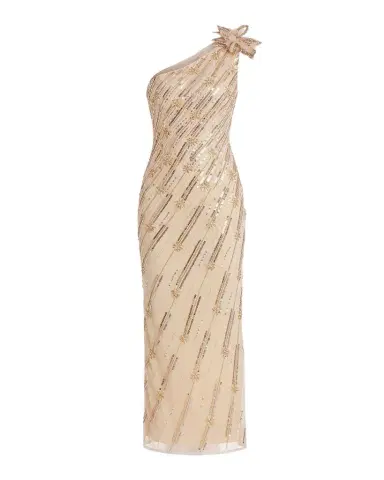 Mac Duggal Embellished One-Shoulder Column Gown | Thumbnail 1 Mac Duggal Embellished One-Shoulder Column Gown | Thumbnail 1